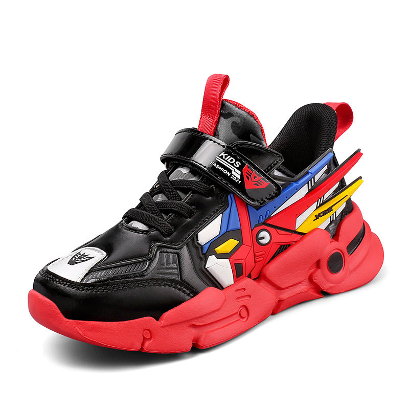 Kids Leather Velcro Casual Running Sneakers