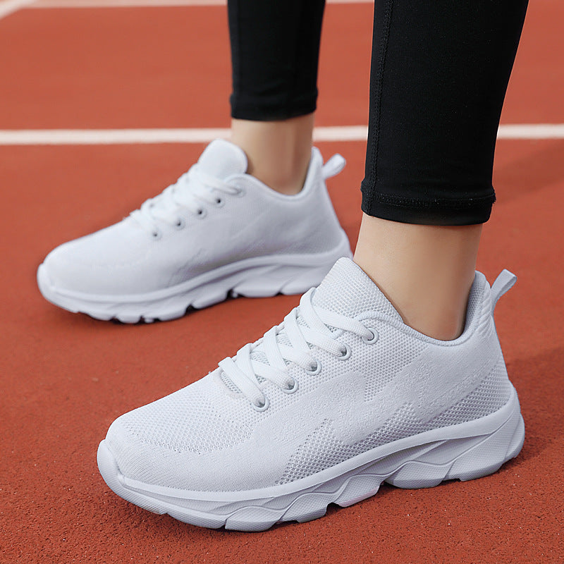 Women's Black Lightweight Mesh Casual Running Sneakers