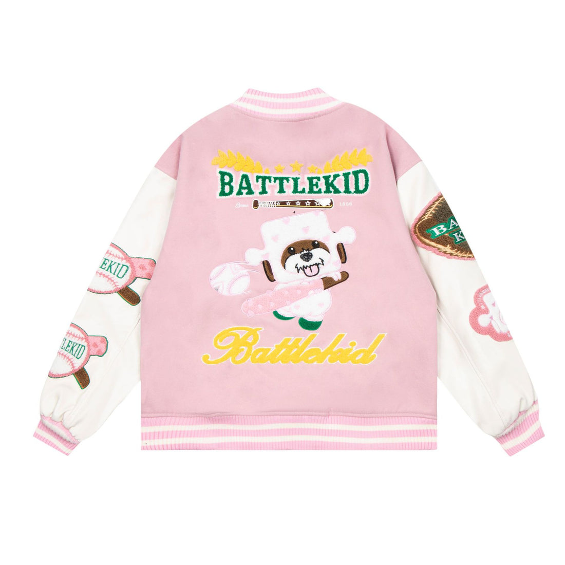 Vintage Towel Embroidered Cartoon Baseball Jersey