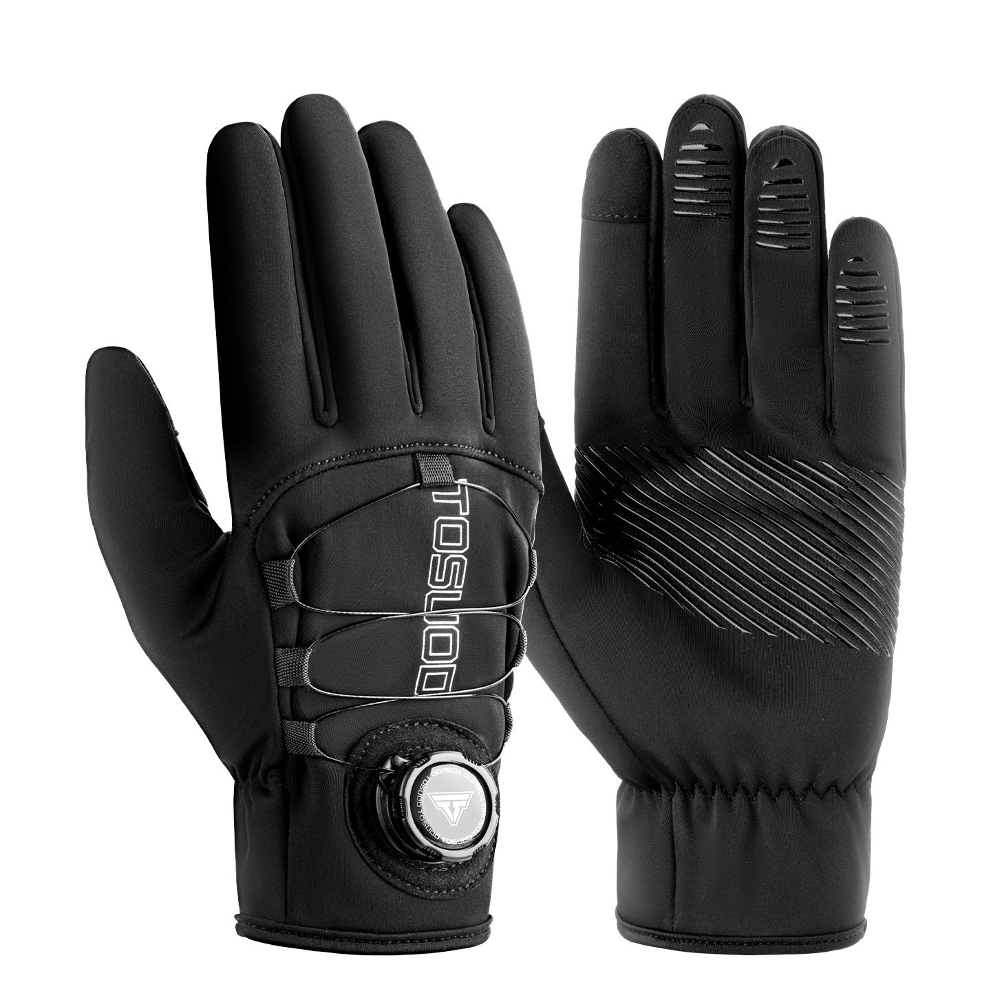 Warm Windproof Long Finger Cycling Gloves Mountain Electric Bike Riding