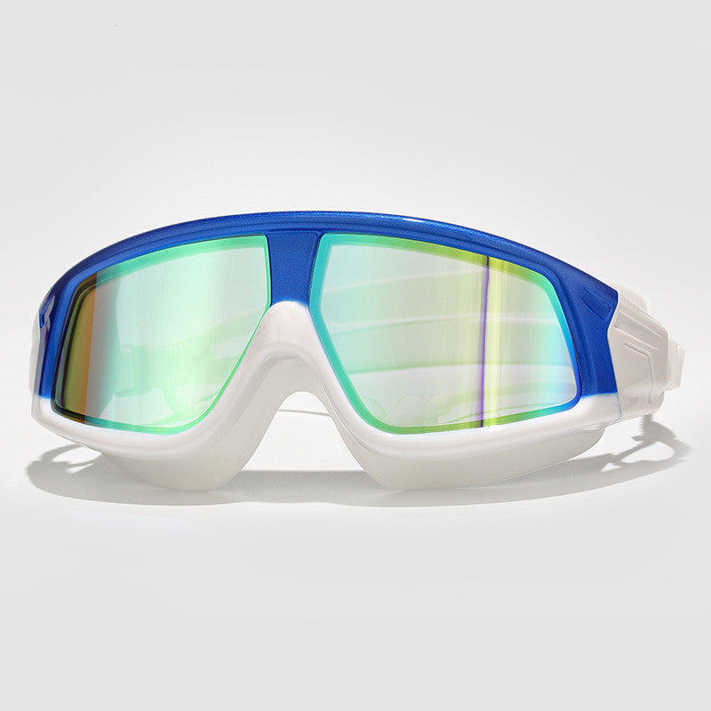 HD Waterproof Anti Fog Swimming Goggles Large View Box Lens