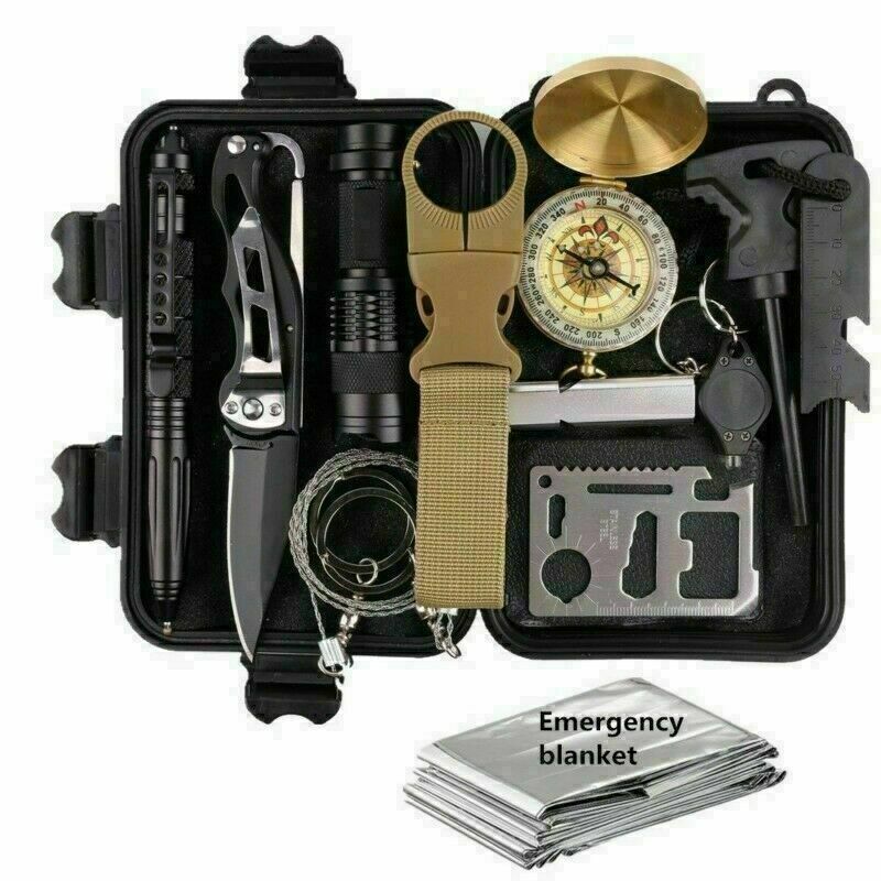 14-In-1 Outdoor Survival Camping Emergency Kit