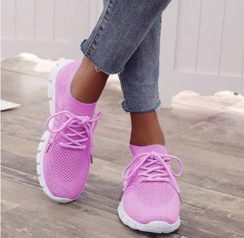Women's High Cut Lace Up Platform Sneakers