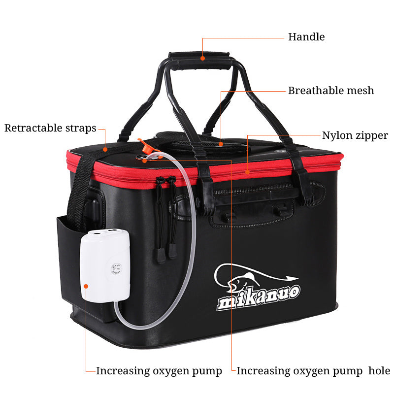 EVA Portable Folding Fishing Storage Bag Bucket