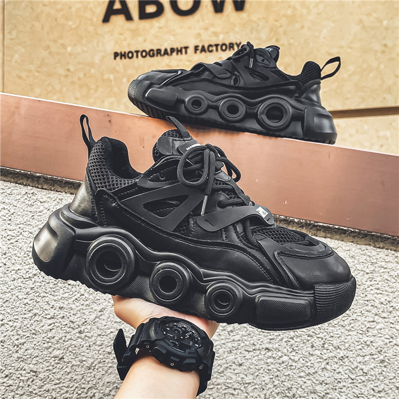 Men's Breathable Mesh Height Increasing Casual Sneakers