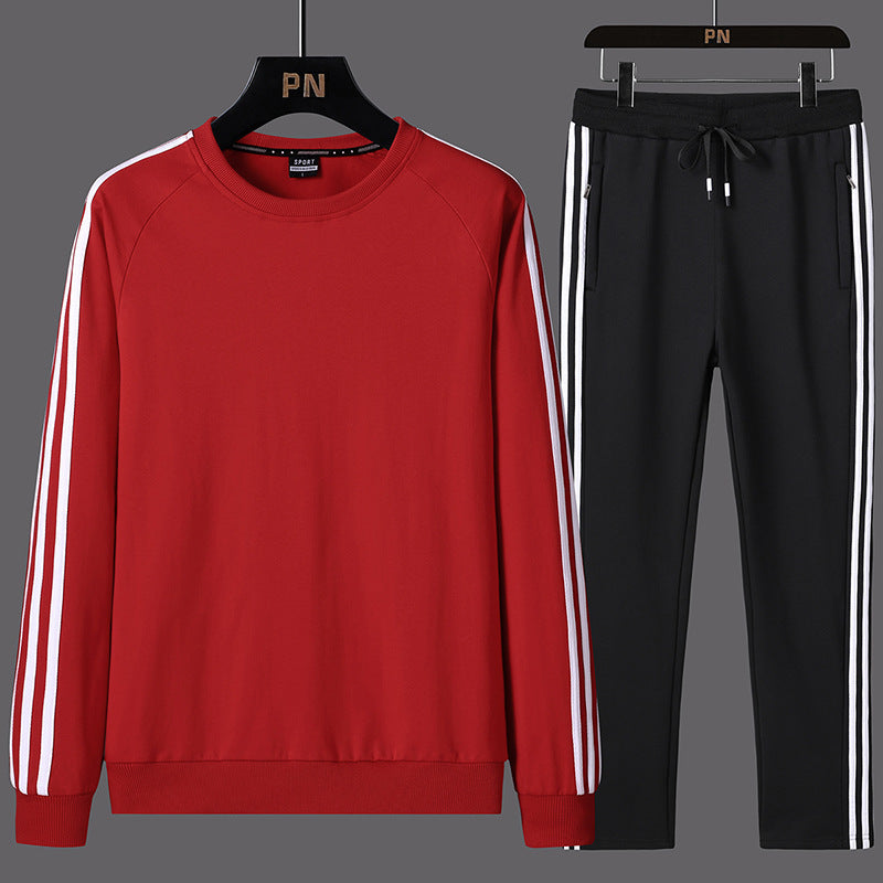Men's Casual Sportswear Two-Piece Sweatshirt Sweatpants Suit