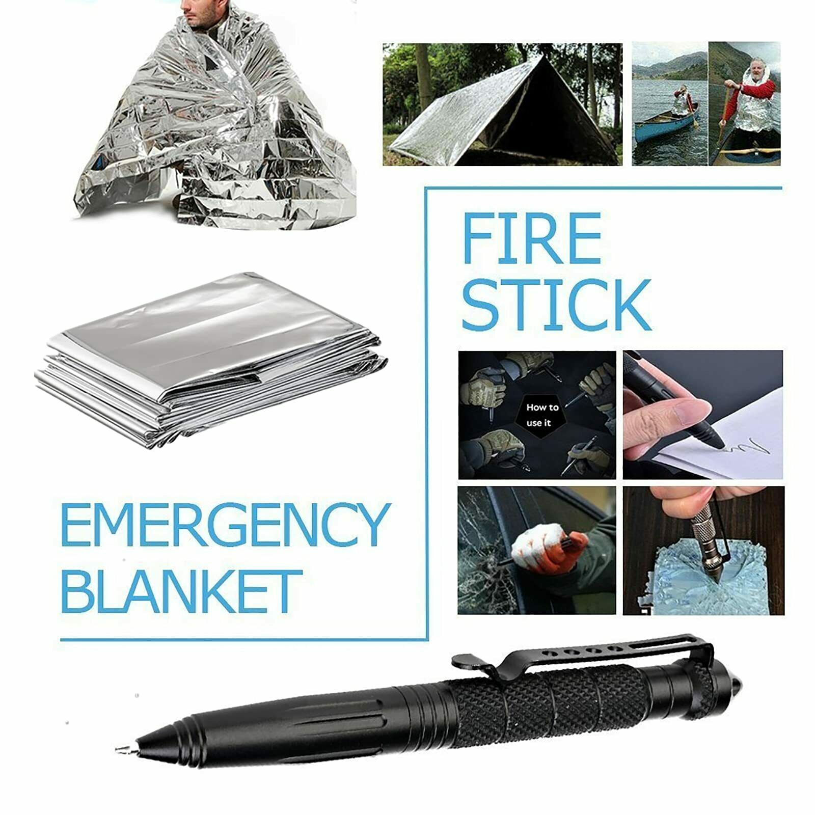 14-In-1 Outdoor Survival Camping Emergency Kit