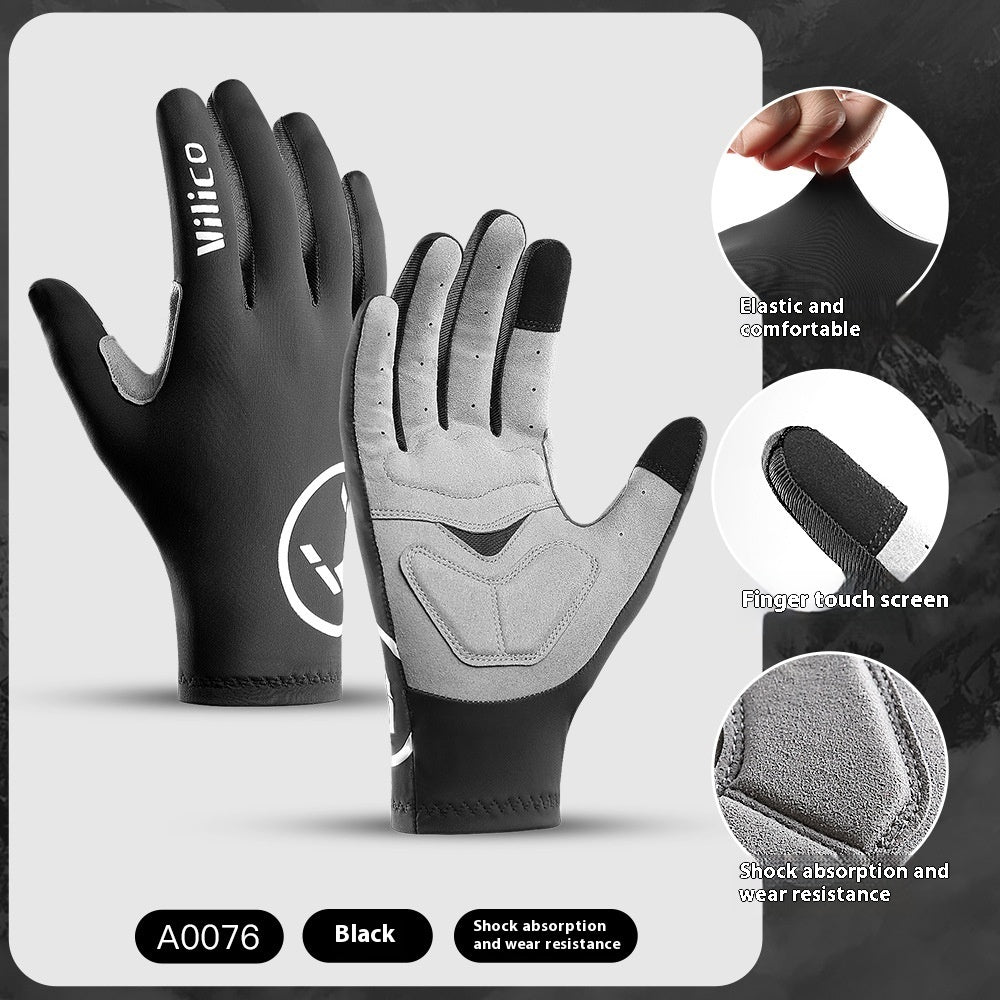 Spring Summer Outdoor Mountain Bike Riding Gloves Shock Absorbing