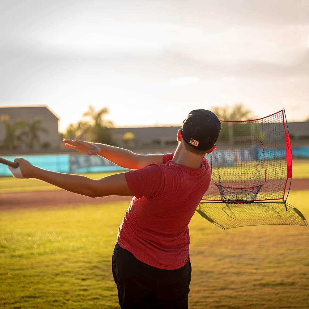 Portable Kids Baseball Training Net With Target Flap