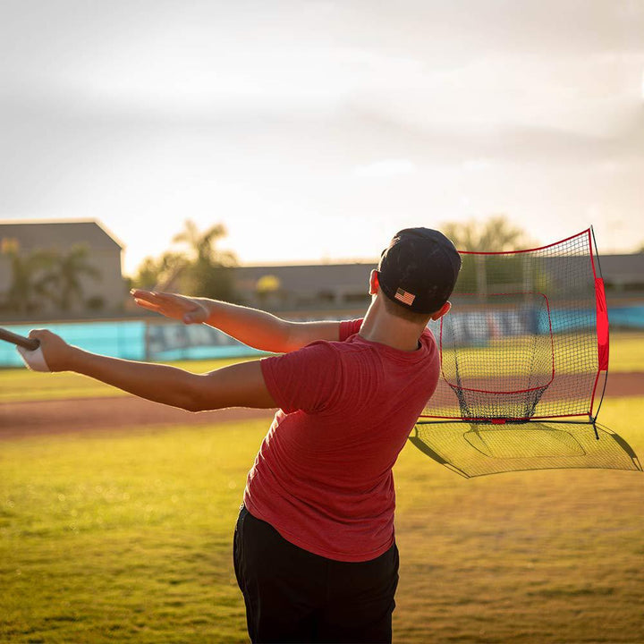 Portable Kids Baseball Training Net With Target Flap