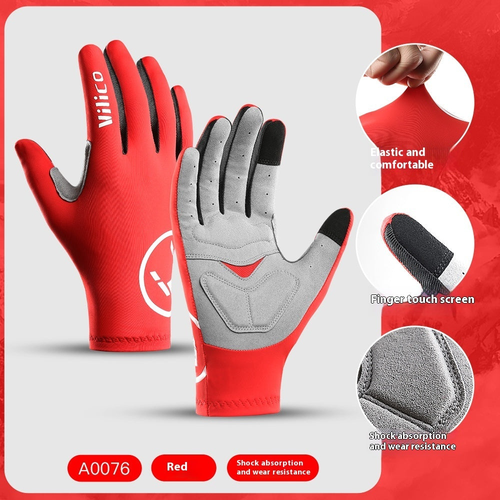 Spring Summer Outdoor Mountain Bike Riding Gloves Shock Absorbing