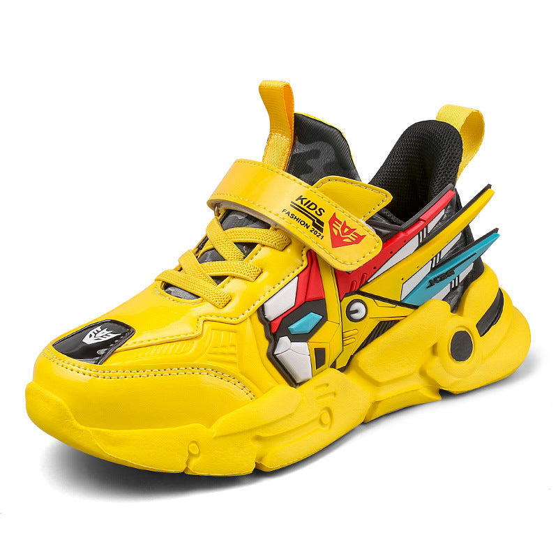Kids Leather Velcro Casual Running Sneakers