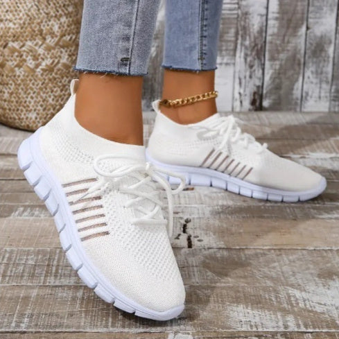 Women's High Cut Lace Up Platform Sneakers