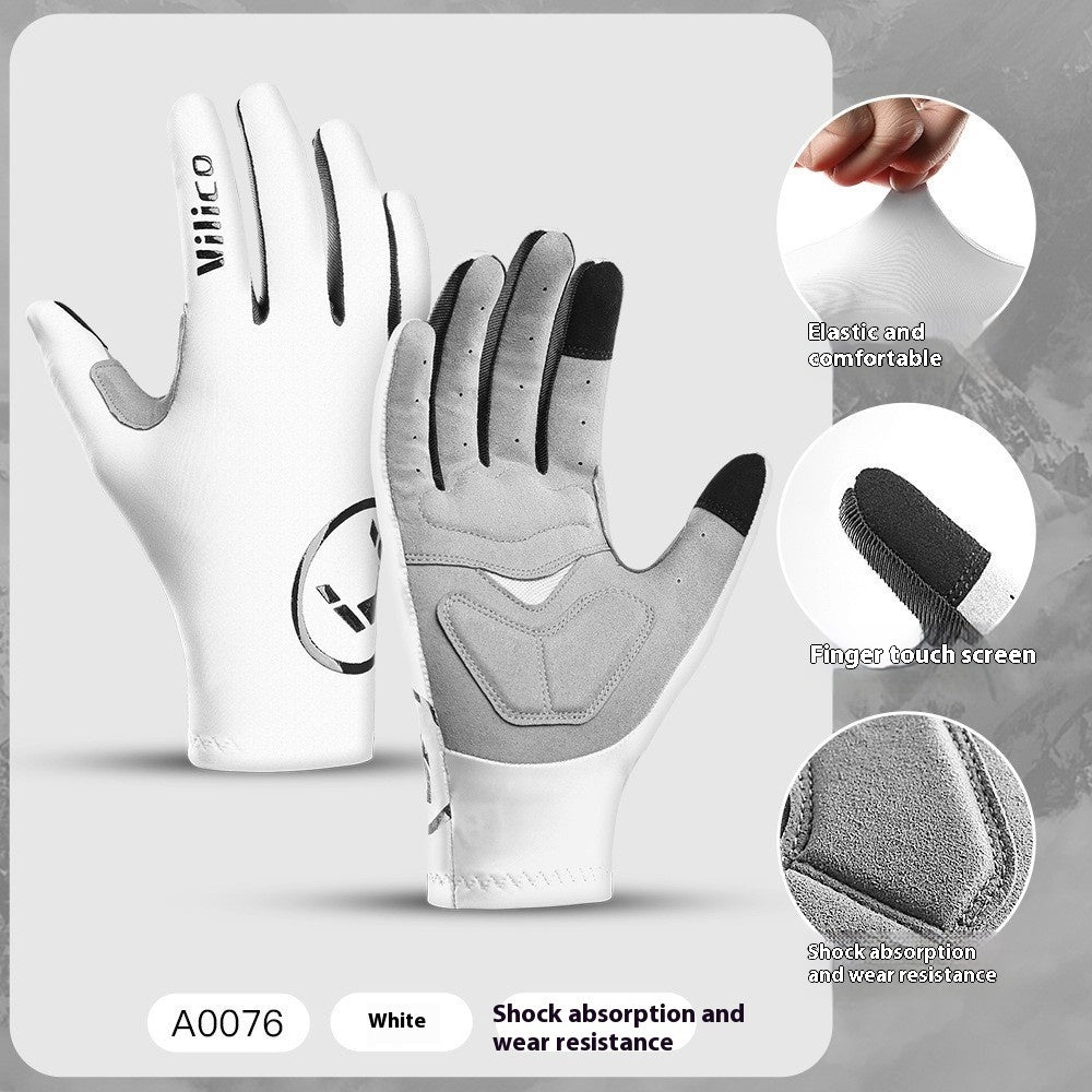 Spring Summer Outdoor Mountain Bike Riding Gloves Shock Absorbing
