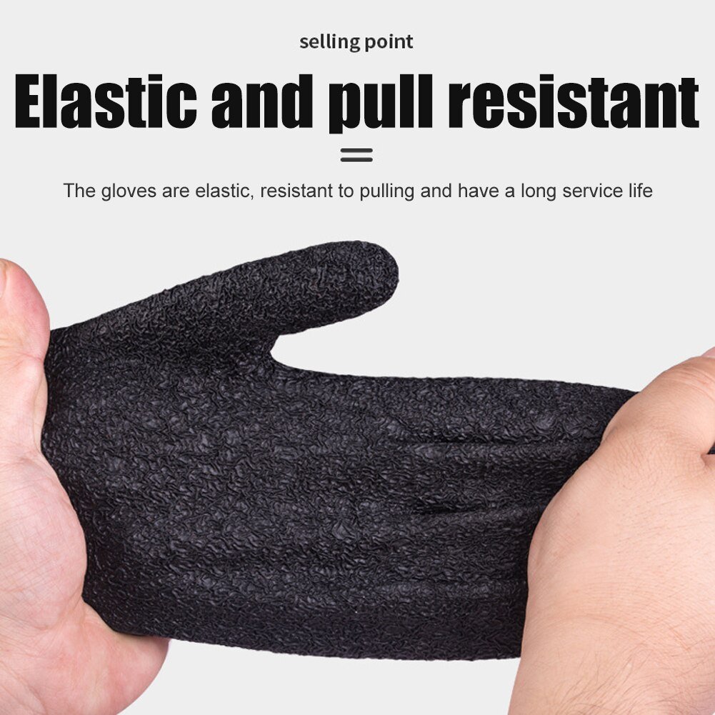 Professional Catch Fish Latex Hunting Gloves Left Right