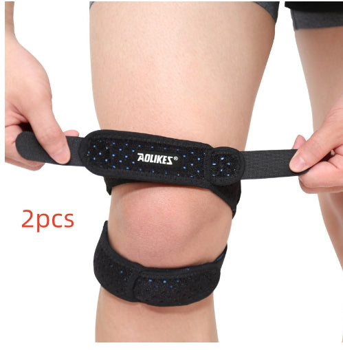 Sports Silicone Patella Compression Knee Pads Breathable Basketball Running Support