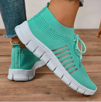 Women's High Cut Lace Up Platform Sneakers
