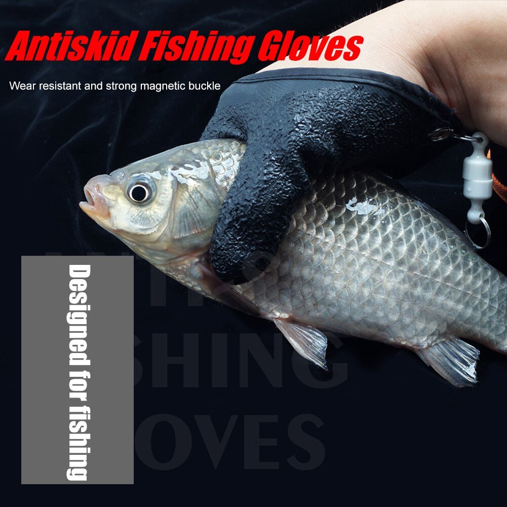 Professional Catch Fish Latex Hunting Gloves Left Right