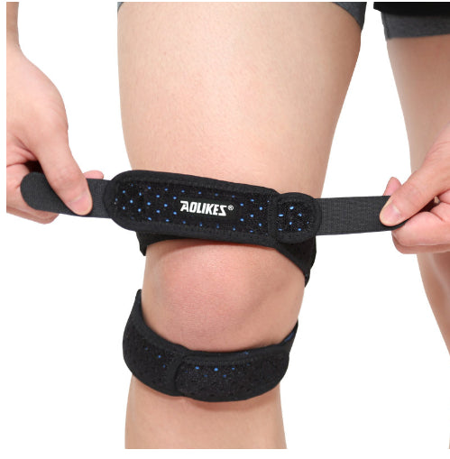 Sports Silicone Patella Compression Knee Pads Breathable Basketball Running Support