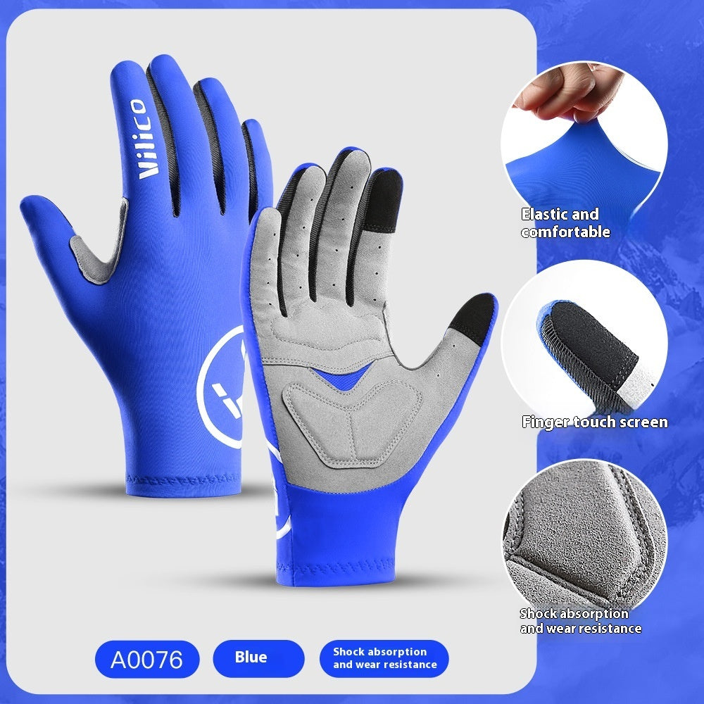 Spring Summer Outdoor Mountain Bike Riding Gloves Shock Absorbing