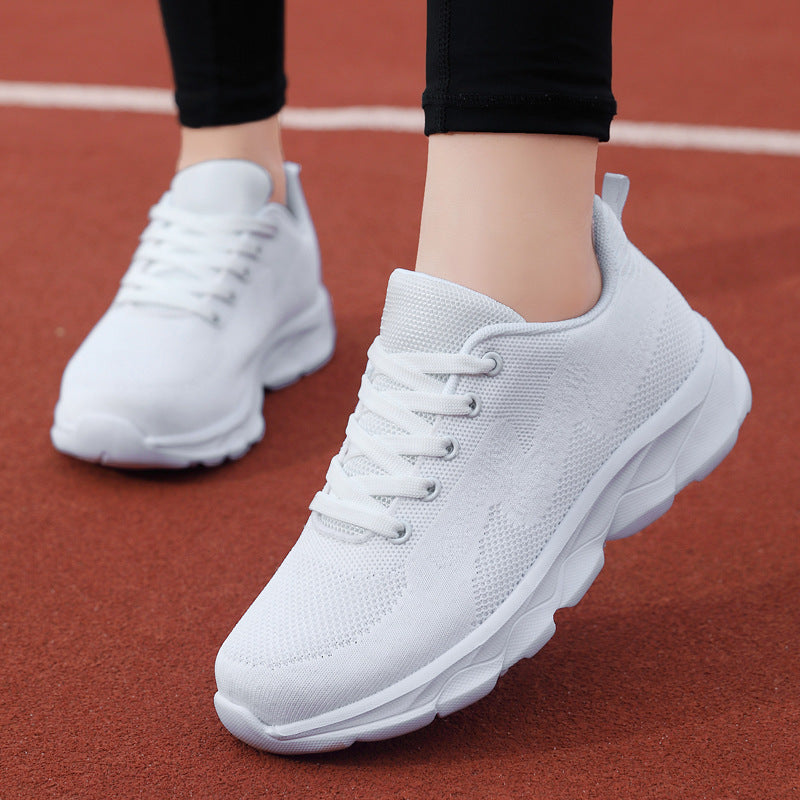 Women's Black Lightweight Mesh Casual Running Sneakers