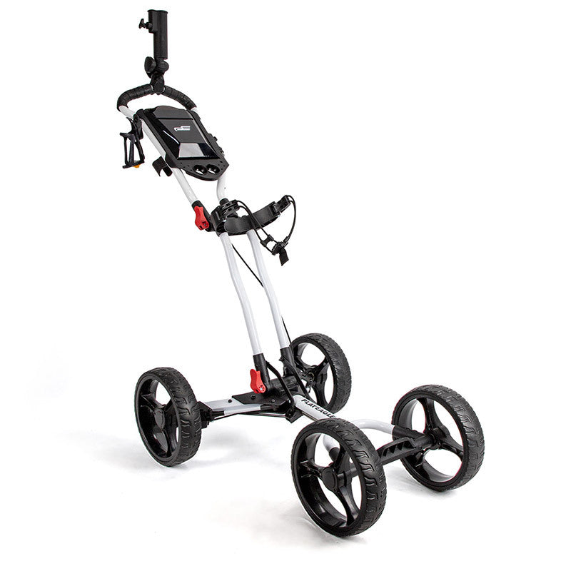 Foldable Four Wheel Golf Cart With Umbrella Rack