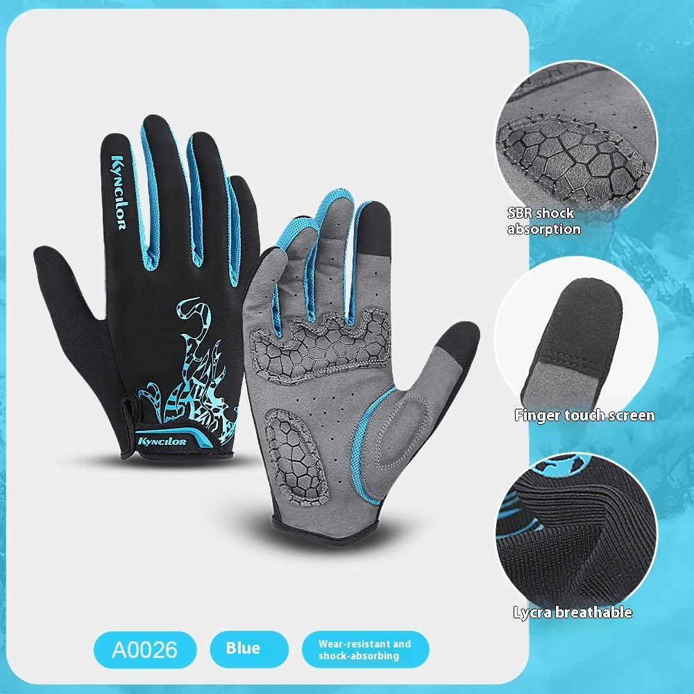 Outdoor Mountain Bike Breathable Shock-Absorbing Wear-Resistant Cycling Gloves