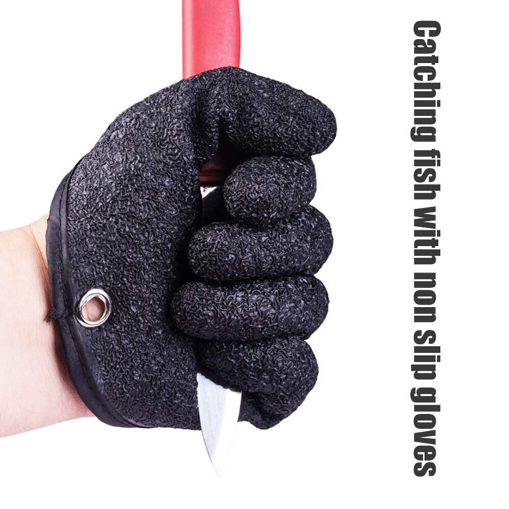 Professional Catch Fish Latex Hunting Gloves Left Right