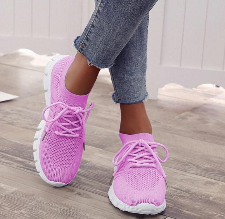 Women's High Cut Lace Up Platform Sneakers