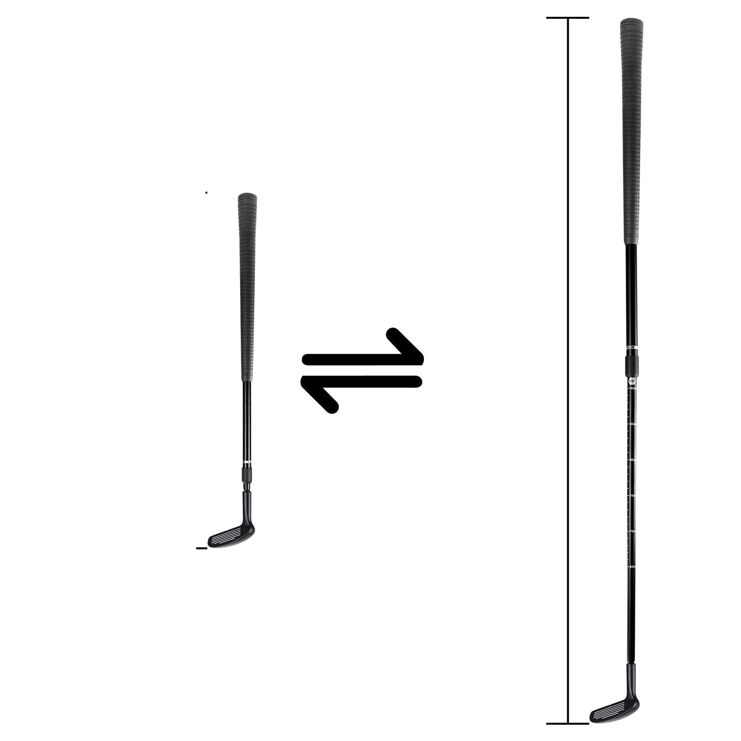 Double Sided Zinc Alloy Golf Telescopic Golf Club