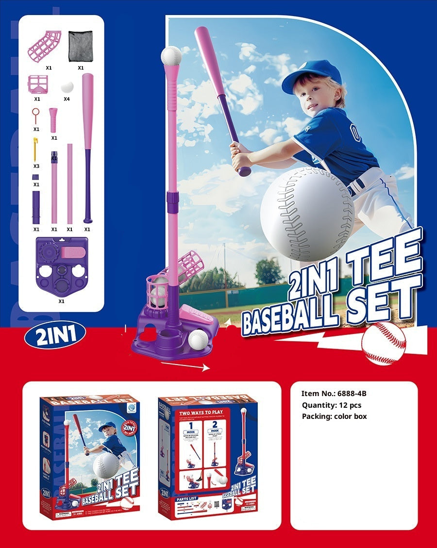 Children's Pedal Baseball Launcher Training Set