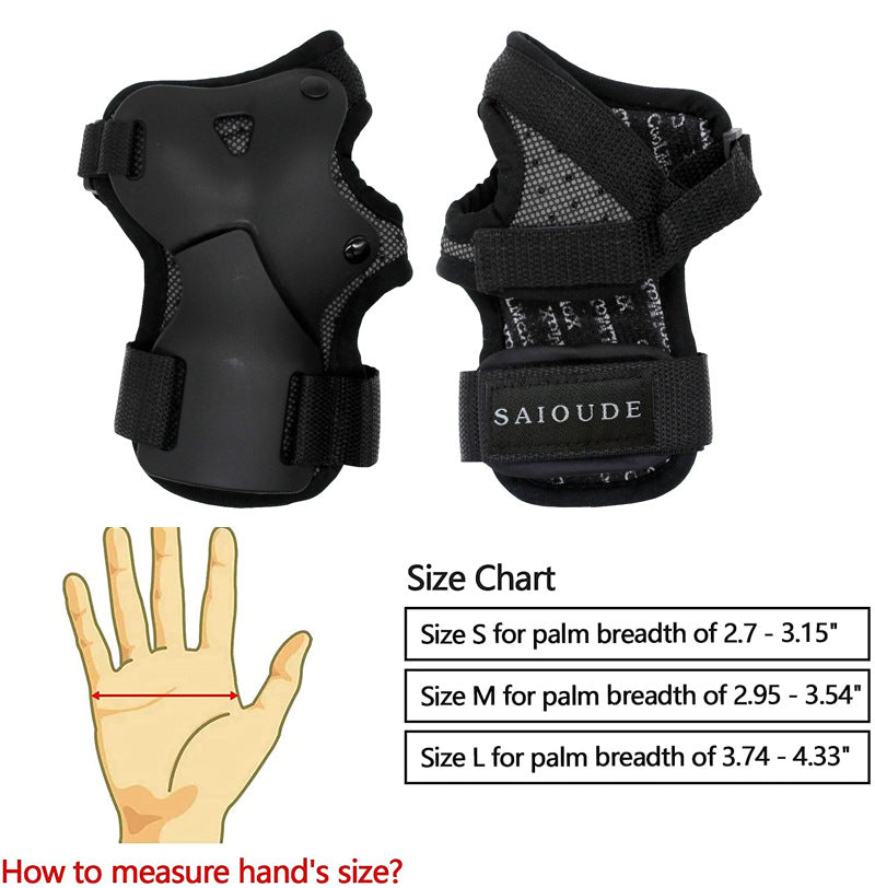 Roller Skating Rubber Wrist Guards Ski