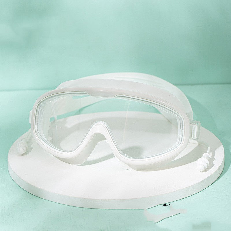 Large Frame Waterproof Anti Fog HD Swimming Goggles Unisex