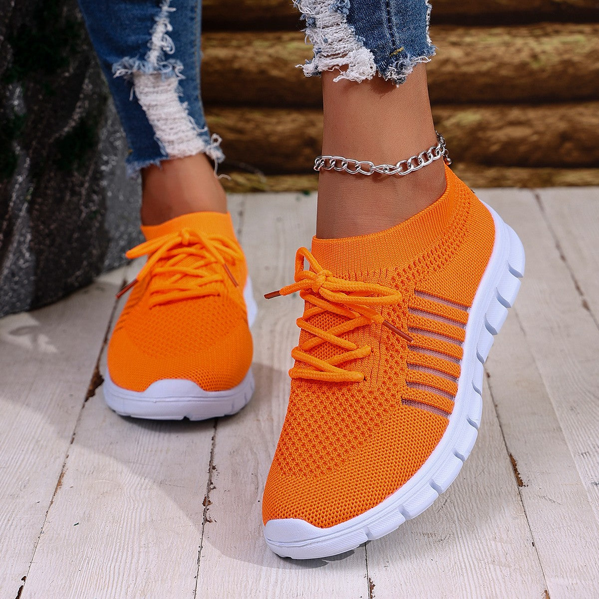 Women's High Cut Lace Up Platform Sneakers