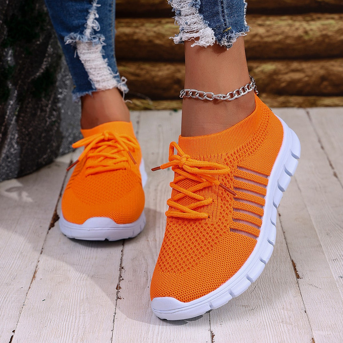 Women's High Cut Lace Up Platform Sneakers