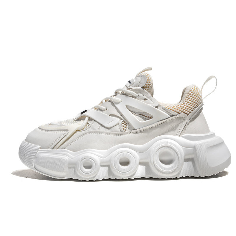 Men's Breathable Mesh Height Increasing Casual Sneakers