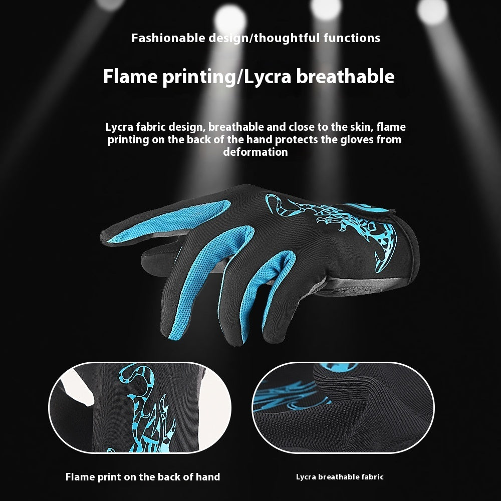 Outdoor Mountain Bike Breathable Shock-Absorbing Wear-Resistant Cycling Gloves