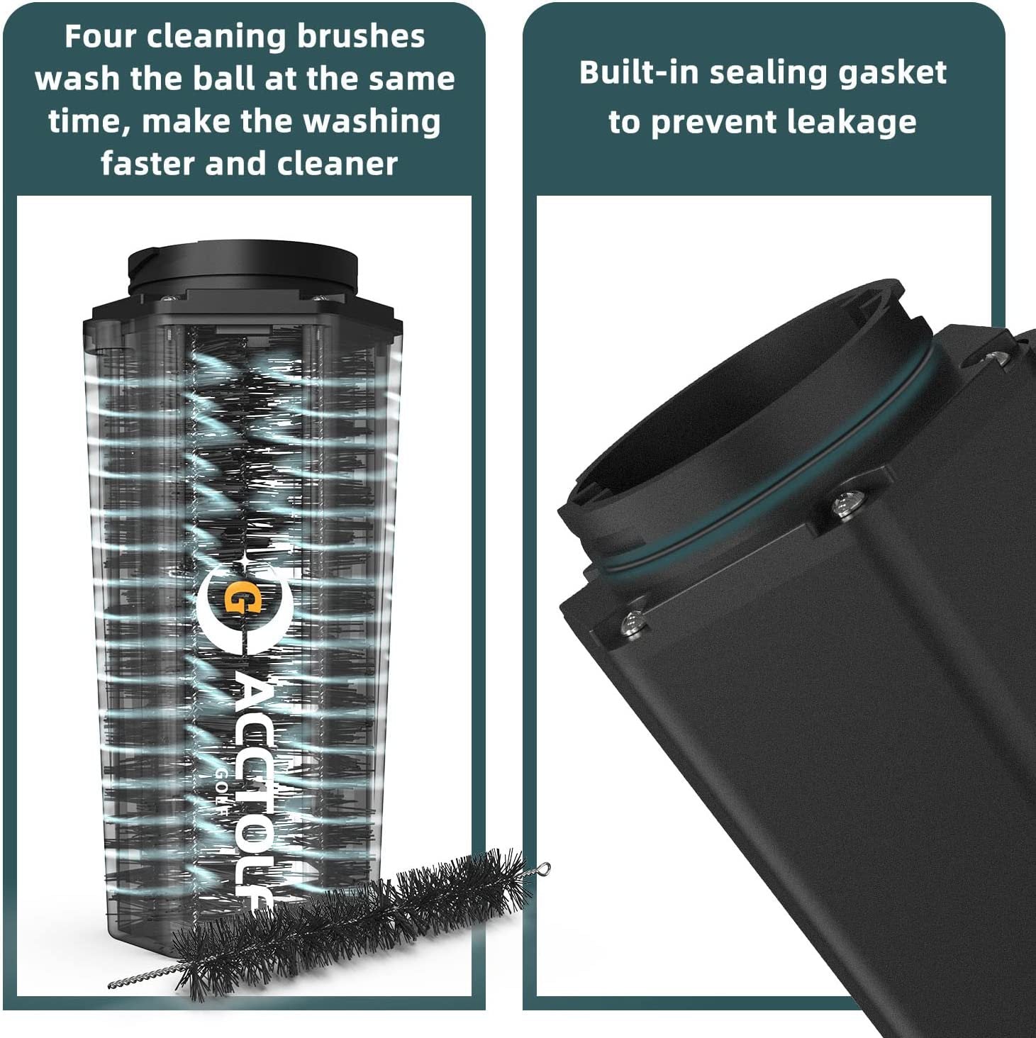 Portable Golf Ball Cleaner Washing Machine Golf Bag Accessories