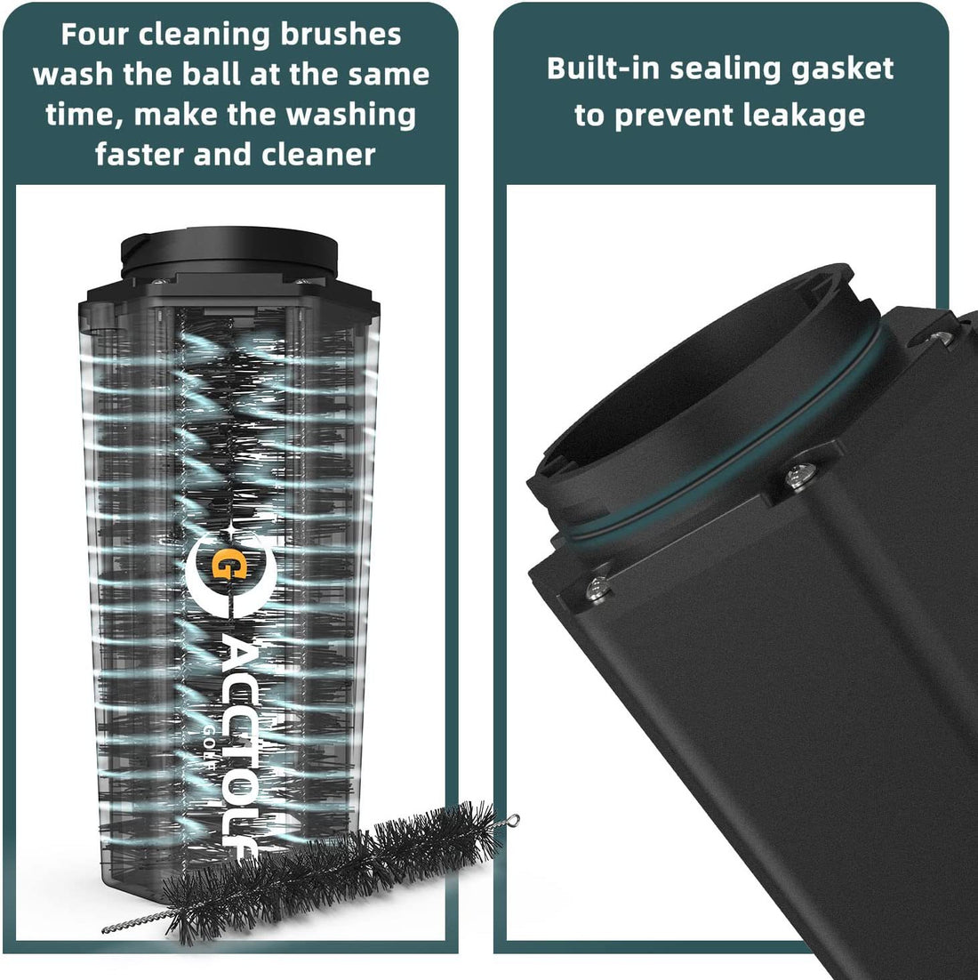 Portable Golf Ball Cleaner Washing Machine Golf Bag Accessories
