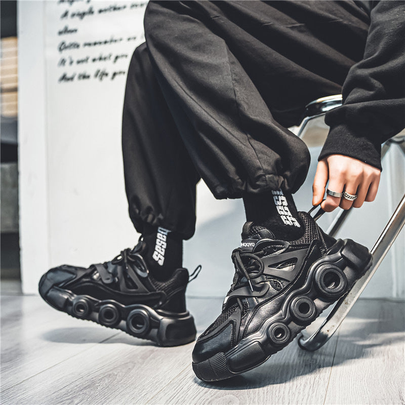 Men's Breathable Mesh Height Increasing Casual Sneakers