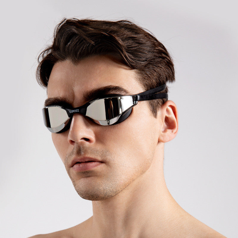 HD Waterproof Anti-Fog Plated Swimming Goggles