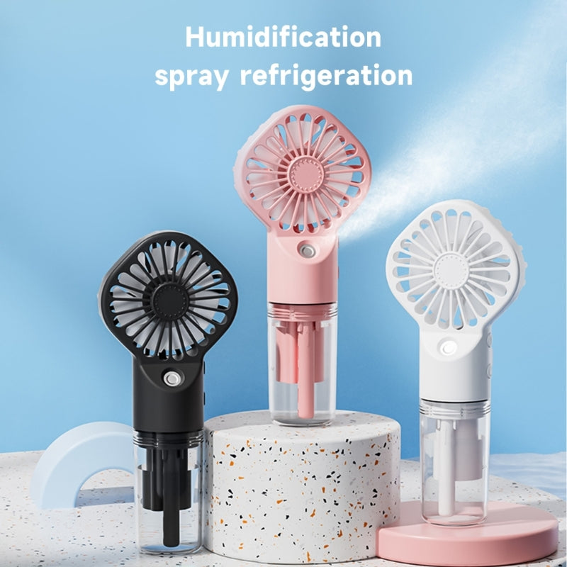 Portable USB Mist Fan Humidifying Cooling Fan