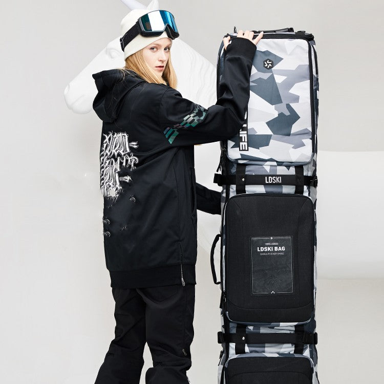 Single Double Snowboard Storage Bag With Wheels