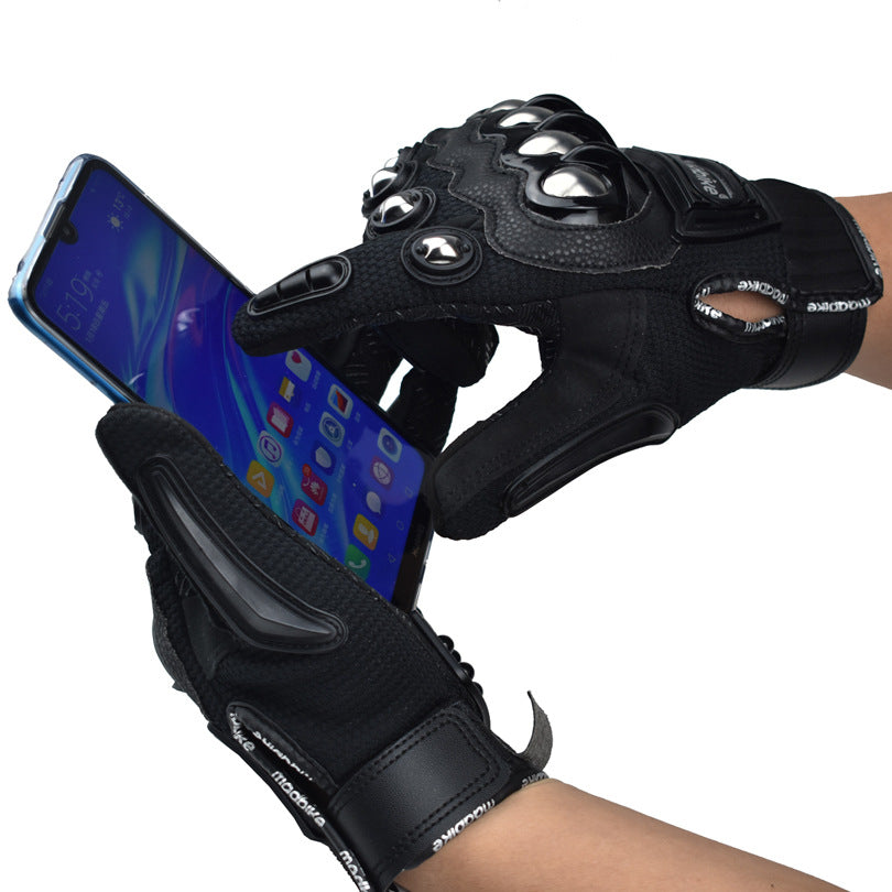 Alloy Protective Riding Gloves Electric Vehicle Gloves